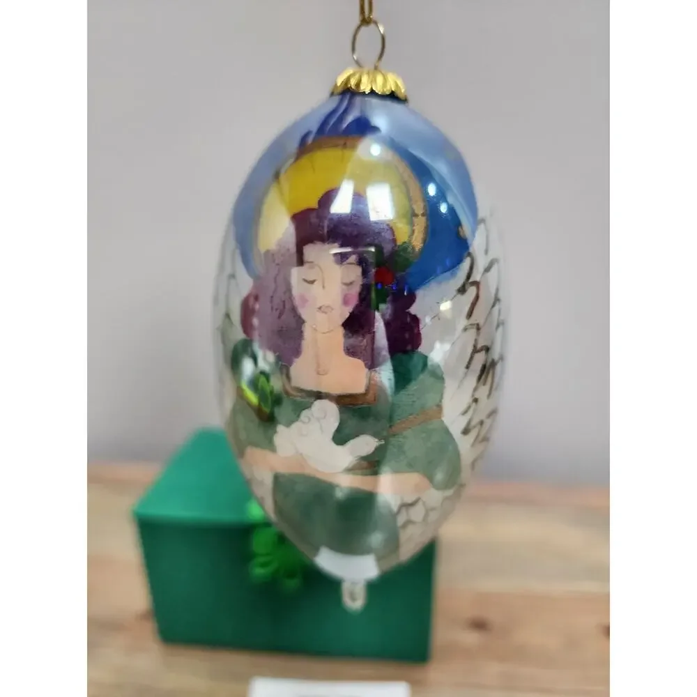 Li Bien 2008 Angel Tear Drop Hand Painted 4.5
